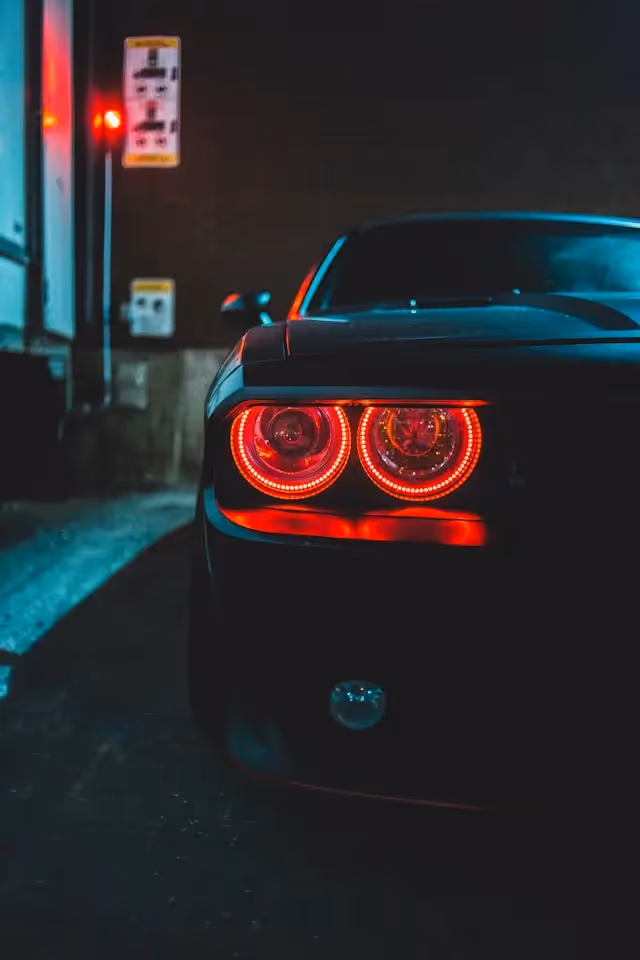 Red Lights USA Muscle Car Red Lights USA Muscle Car